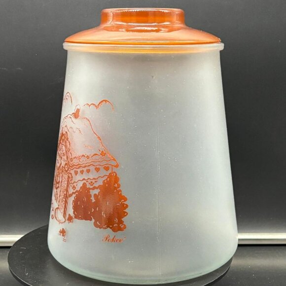 Vintage 1960's Bartlett Collins Pokee Hansel & Gretel Glass Cookie Jar - Picture 3 of 8